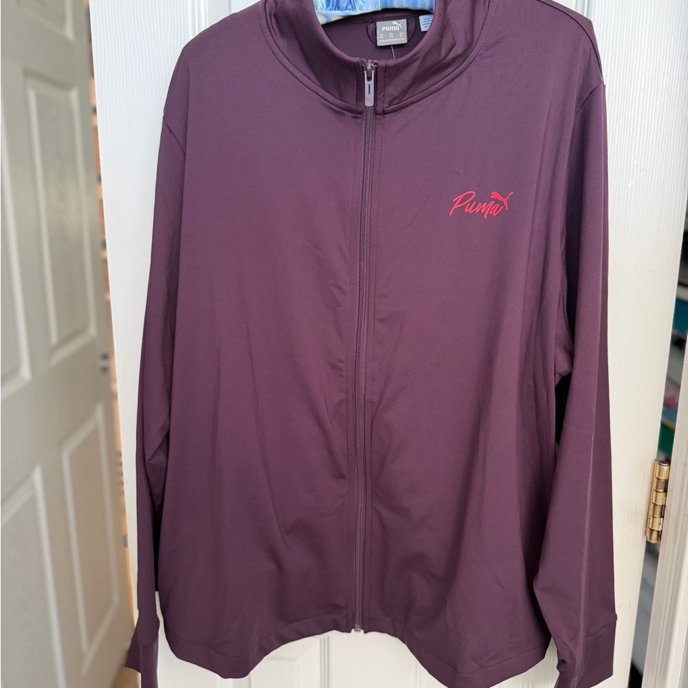 Puma Women's Purple Full-Zip Sweatshirt